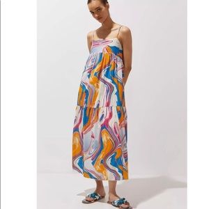 Peter Som for Anthropologie Marbled Maxi Dress. Sold out. Size small.